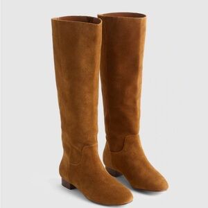 MADEWELL The Dari Tall Boot in Dried Acorn Suede NWOB size 7